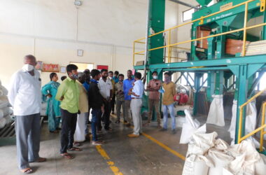 Visit to Seed processing centre, NSP